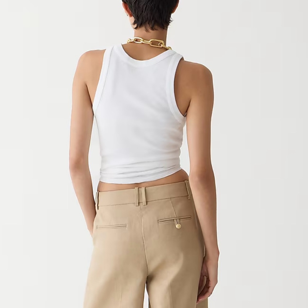 J crew High-rise trouser short in stretch linen blend - Picture 4 of 4